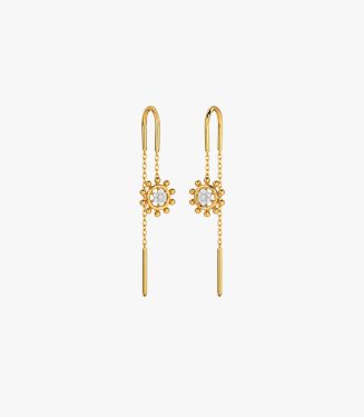 Glitz Glory Diamond Earrings Yellow Gold 14kt